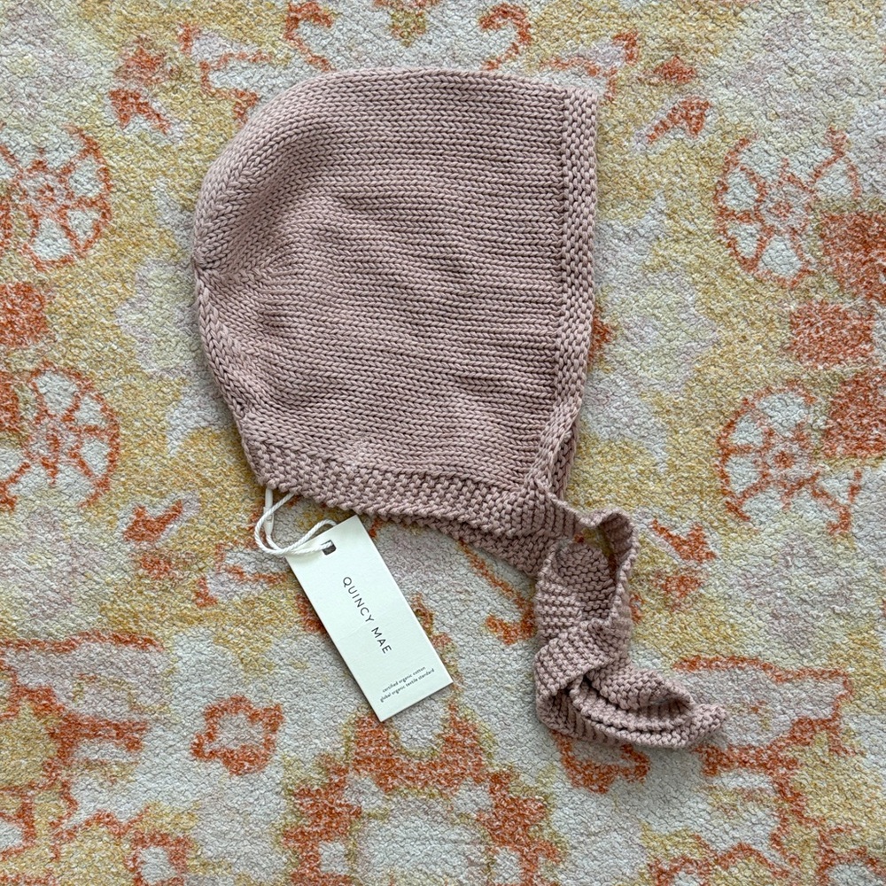 Quincy Mae Blush Knit Baby Hat
